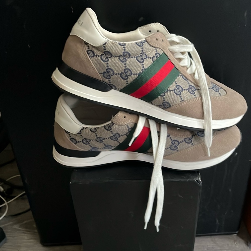 Used Gucci sneakers with the Nike collaboration from my view
